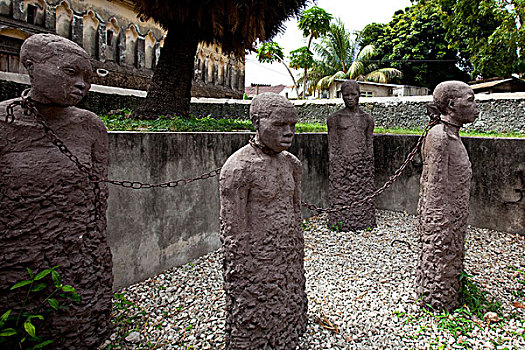 奴隶,纪念建筑,克拉拉,石头城,桑给巴尔岛,坦桑尼亚,非洲