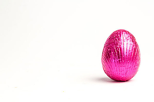 粉色,箔,包着,复活节彩蛋