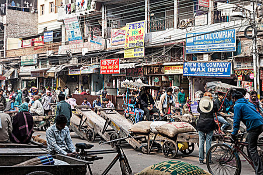 街景,德里,印度
