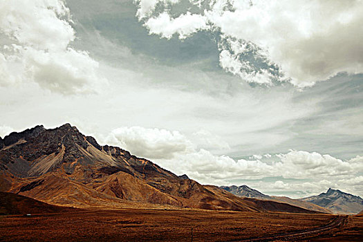 山地,风景,安第斯山,秘鲁