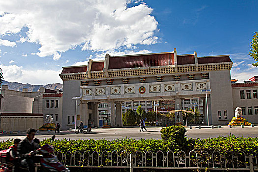 拉萨,城市,建筑,街道,西藏