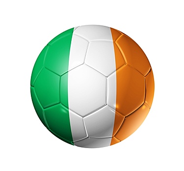 足球,球,爱尔兰,旗帜