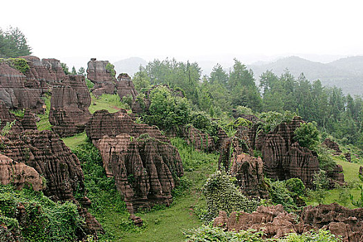 湖南国家地质公园红石林