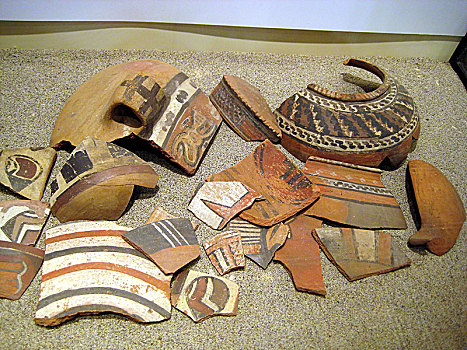 前哥伦布时期,陶器,几个,不同,碗