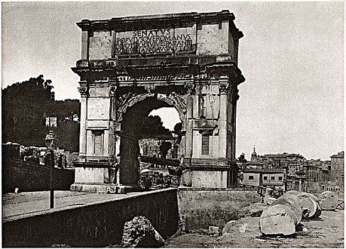 提图斯拱门,罗马,意大利