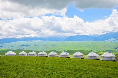 新疆特克斯草原图片