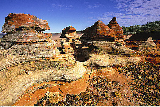 岩石构造,湾,西澳大利亚