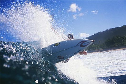 夏威夷,瓦胡岛,北岸,冲浪,冲浪板