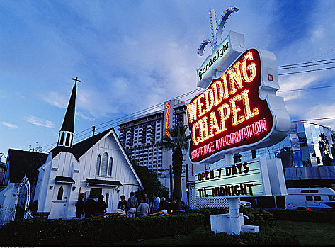 结婚教堂,拉斯维加斯,内华达,美国