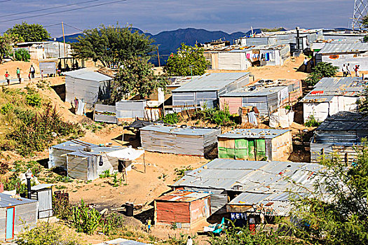 小屋,住宅区,贫民窟,温得和克,纳米比亚,非洲