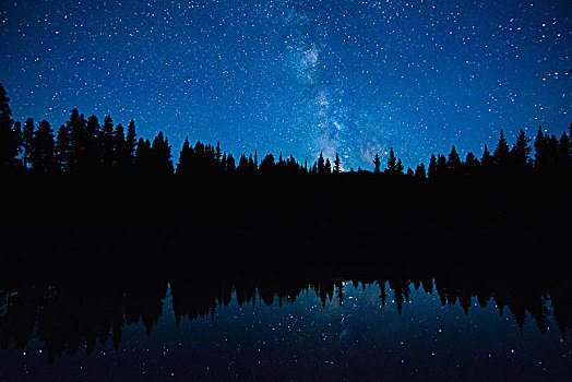 天文,黎明,银河,星系,镍,盘子,省立公园,不列颠哥伦比亚省,加拿大