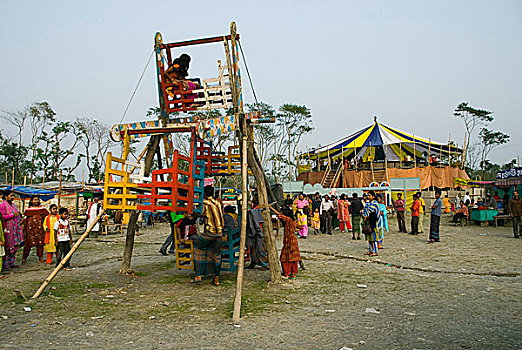 人工,乡村,孟加拉,二月,2008年