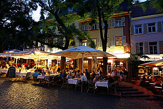 餐馆,历史,城镇,中心,城市,希尔街,巴登符腾堡,德国,欧洲