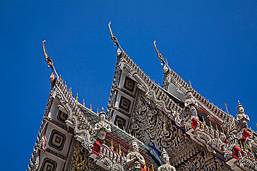 屋顶,建筑细节,寺院,曼谷,泰国