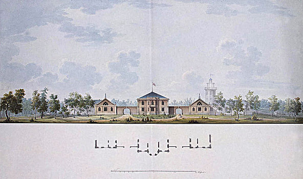 设计,农场,公园,1818年,艺术家,亚当