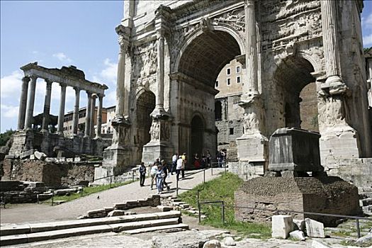 意大利,罗马,中心,古罗马,建筑,遗址