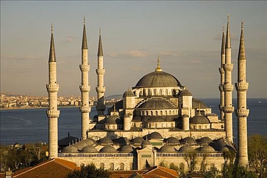 蓝色清真寺,清真寺,名字,围绕,区域,建造,苏丹艾哈迈德清真寺,设计