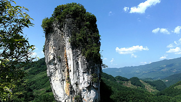 贵州有块巨石酷似白菜,人称,白菜石