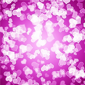 紫红色,心形,背景,展示,爱情,浪漫,情人节