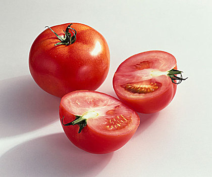 西红柿,番茄,品种,切削,抠像,切开,食物,单独,新鲜,水果