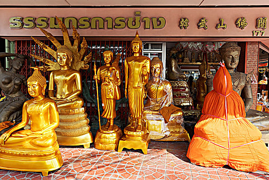 佛像,出售,商业,佛,道路,曼谷,泰国