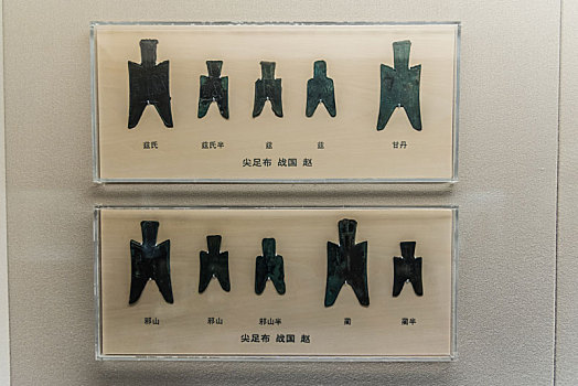 上海博物馆的战国时期赵国钱币尖足布