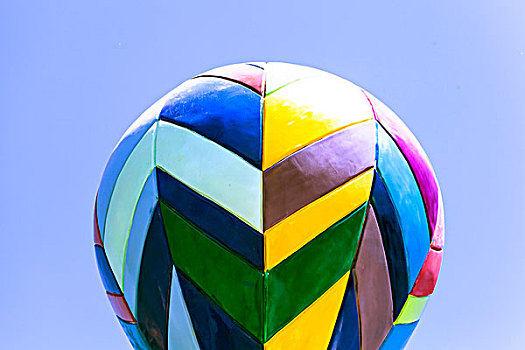 中国彩色热气球的模型