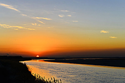 黄河日落