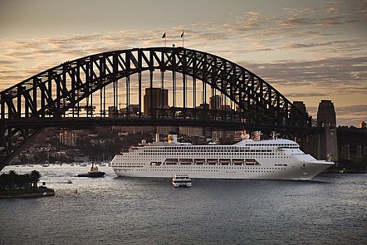 悉尼海港大桥,游船,悉尼,新南威尔士,澳大利亚