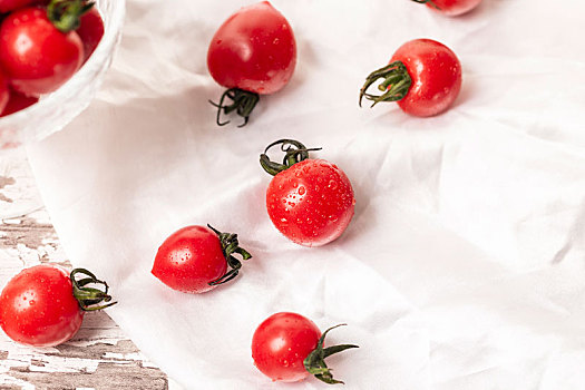 新鲜,西红柿,桌子上