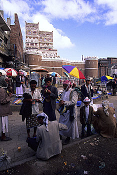 也门,老城,男人