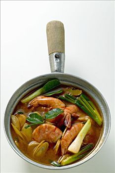 虾汤,小洋葱,泰国