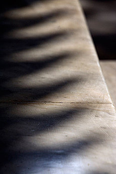 影子,楼梯,柚木,宫殿,泰国,一月,2007年