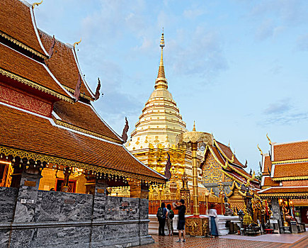 素贴,庙宇,地标,清迈,泰国