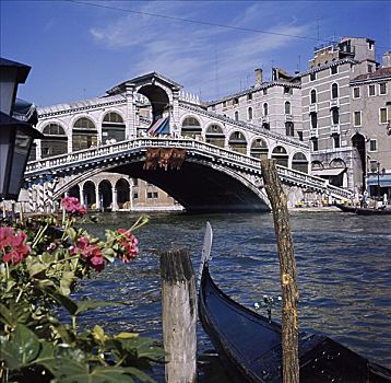 大运河,里亚尔托桥,威尼斯,意大利