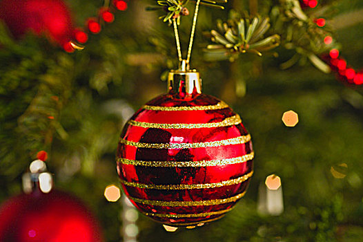 圣诞装饰,树上