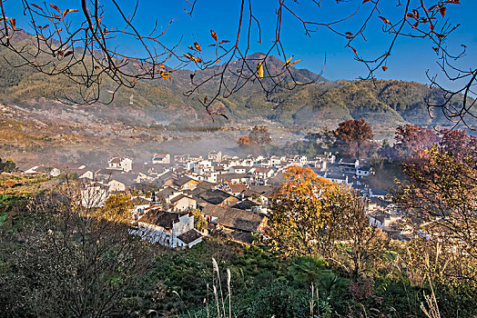 江西省婺源县石城村居民住宅乡村建筑景观