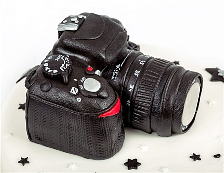 生日蛋糕,周年纪念,现代,相机