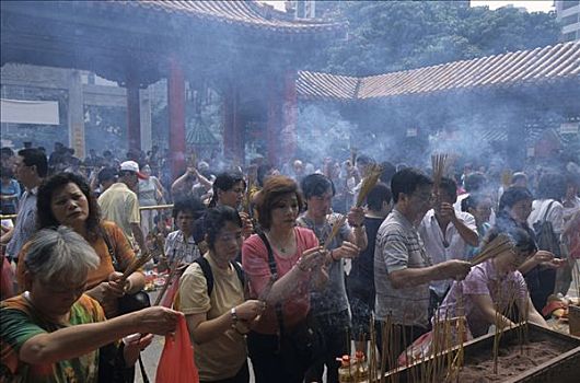 庙宇,黃大仙祠,九龙,香港,中国