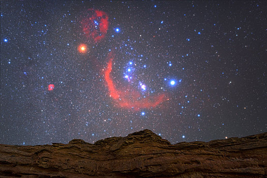 内蒙古阿拉善大峡谷星空银河