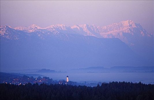 楚格峰,山,上巴伐利亚,德国