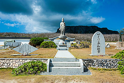 二战,纪念,悬崖,塞班岛,北方,中心,太平洋