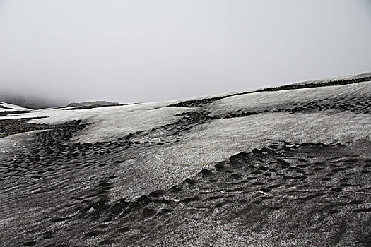 雪,冰冻,岩石,风景