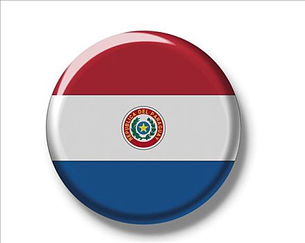 扣,徽章,旗帜,巴拉圭