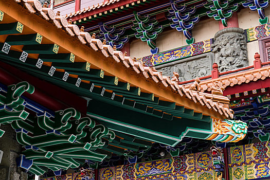 传统,中国,建筑