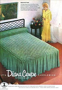 床单,20世纪50年代