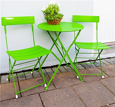 鲜明,绿色,咖啡,桌子,椅子,雷克雅未克,冰岛