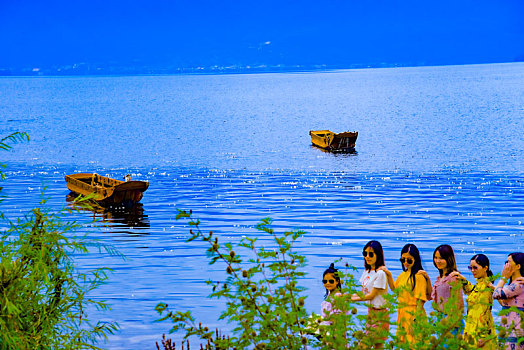 夏季的泸沽湖