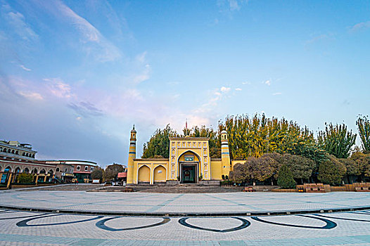 清真寺,艾提尕爾,廣場