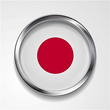 日本,金属,扣,旗帜